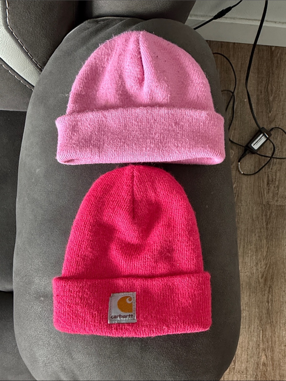 Carhartt Kids Beanies in Light Pink and Hot Pink